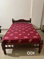 Double bed and double mattress