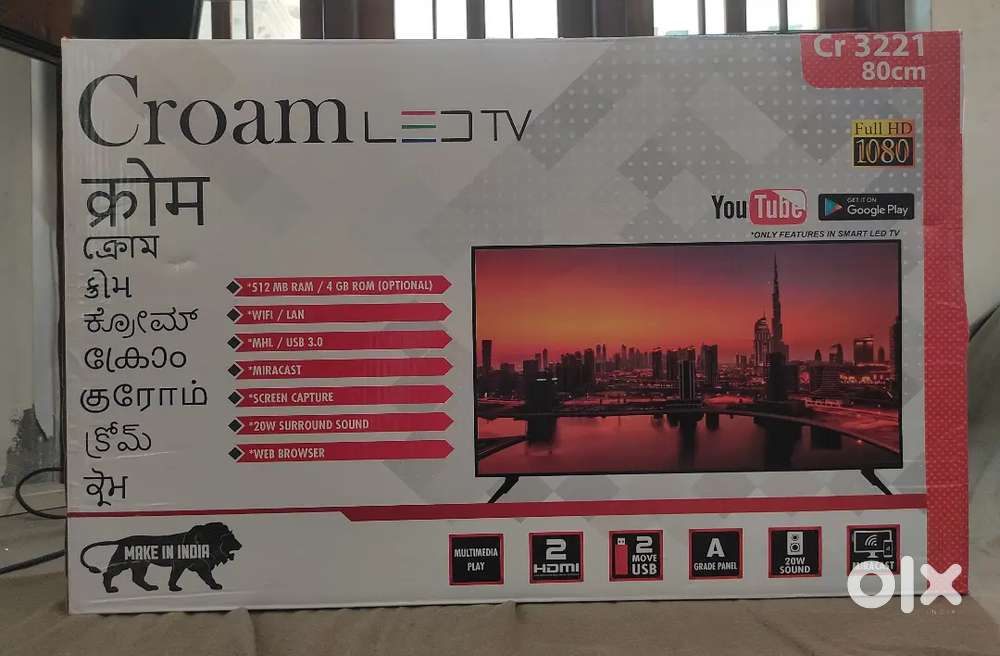 SMART TV 32 INCH FULL HD IPS PANEL AVAILABLE 1 YEAR WARRANTY
