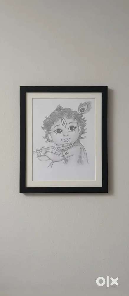 A4 SIZE PHOTO FRAME LORD KRISHNA