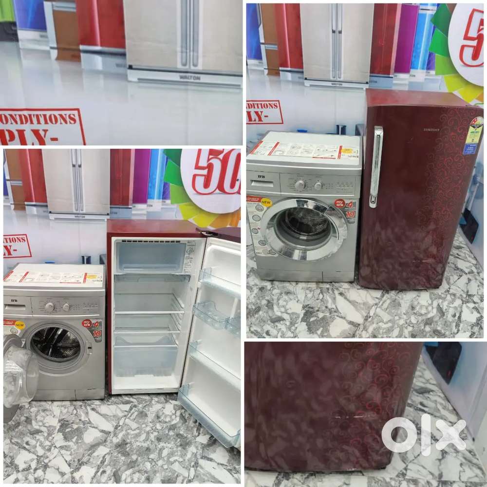 &₹#34 combo offer. Ifb front load washing machine latest & lg fridge