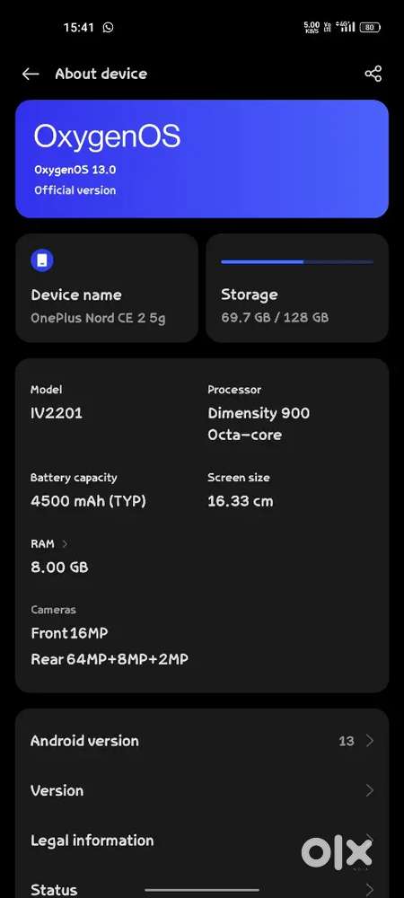 One plus nord ce25g 8-128
