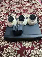 Cctv camera  DVR 4channel hard disk 500 adaptor work condition