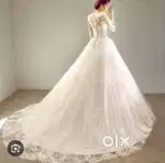We want to buy white christian wedding gown