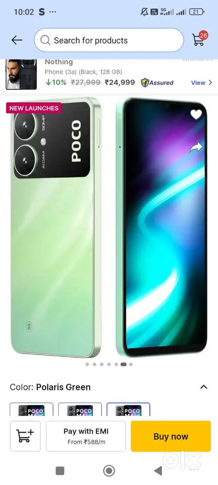 Poco M6 Ram 4 + 4 internal 128