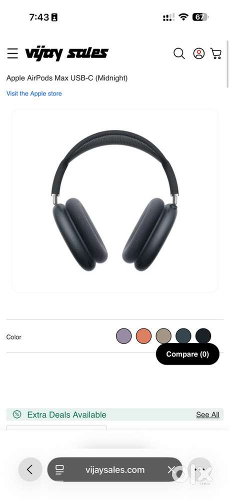 APPLE AIRPODS MAX HEADPHONE LIGHTNING CONNECT