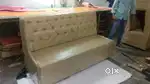 3 seater sofa for restaurant and designing back with beautiful colour
