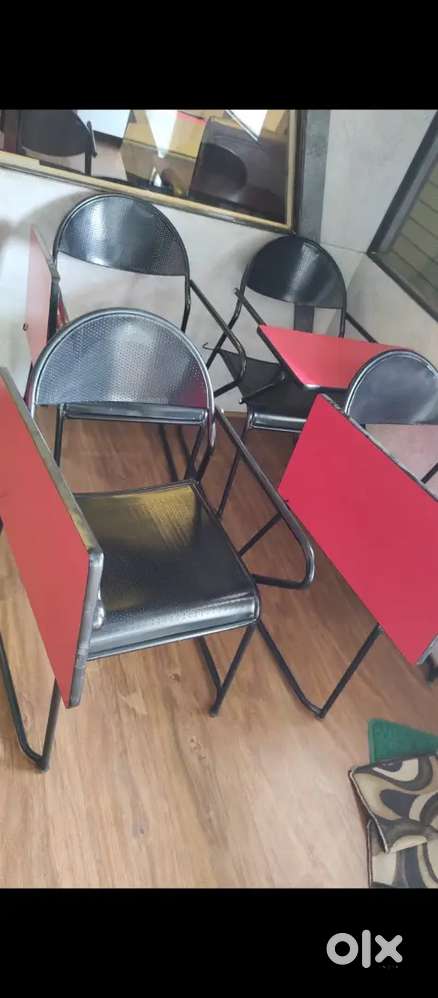Student Chairs with Writing Pads