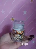 Glass mini jar container