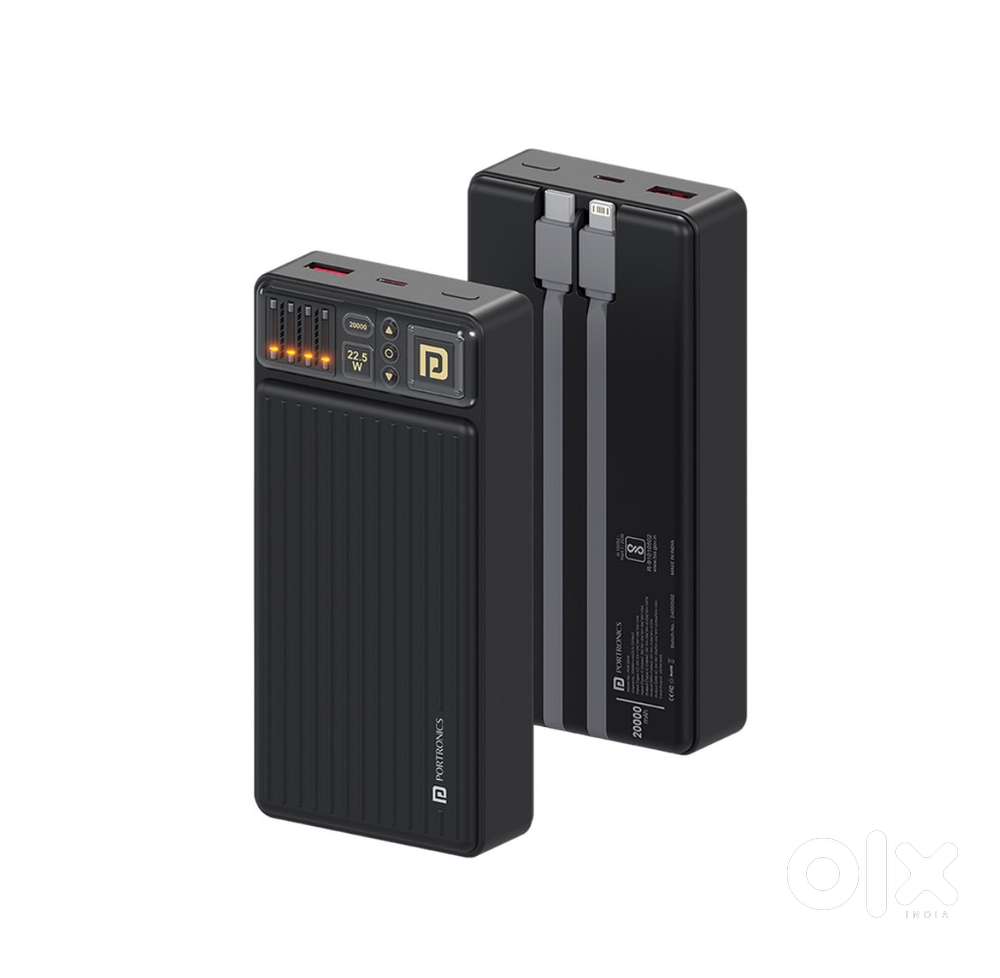 Power bank 20000 MAH INCLUDING JOINED WIRES ALMOST NEW