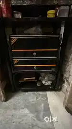 Iron almirah and Tv trolley with storage