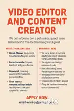 Video Editor and Content Creator
