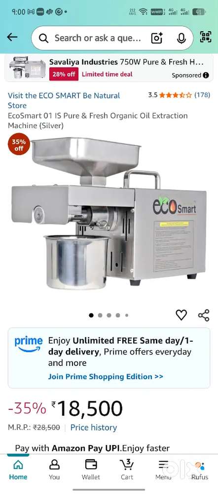 Oil cold press machine for home