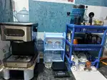 Elegant Espresso Machine with whole Coffee Bar setup