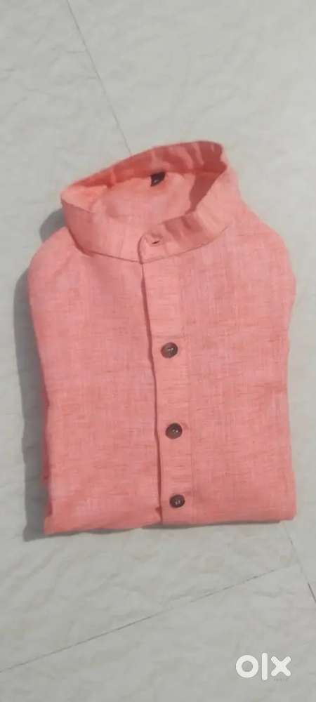 Stylish Peach Casual Shirt for Men – Comfortable & Trendy