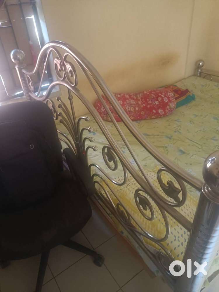 Steel double bed