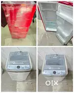 I'd56 samsung top load machine & single door fridge combo
