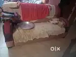 Pink colour l-type Sofa