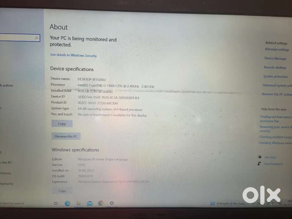 Perfect working laptop for sale