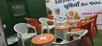 WOODEN COUNTER, KITCHEN APPLIANCES, CHAIRS For Cafe