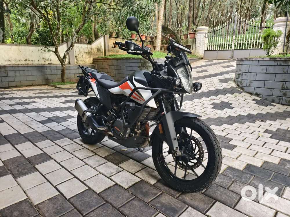 KTM 390 adventure single owner near vehicle