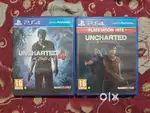 Uncharted 4 & Uncharted lost legacy CD'S PS4 (PLAYSTATION 4) GAME