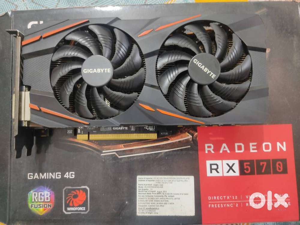 Gigabyte Rx 570 4gb Graphics card