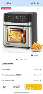 Air fryer 12 liters