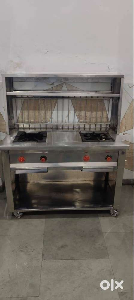 Stainless Burner Counter for Fast Food Bhatti and Double Door Fridge