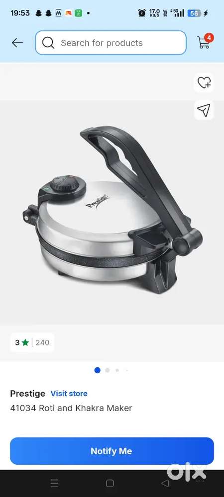 Prestige chapathi maker