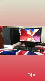 Desktop computer with LED