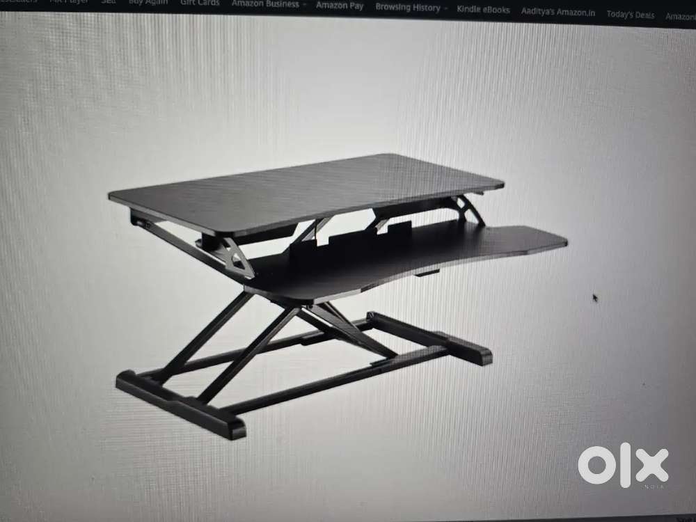 Standing desk converter with keyboard  tray New.