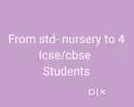 Finding junior class students for tuition std-nursery to 4