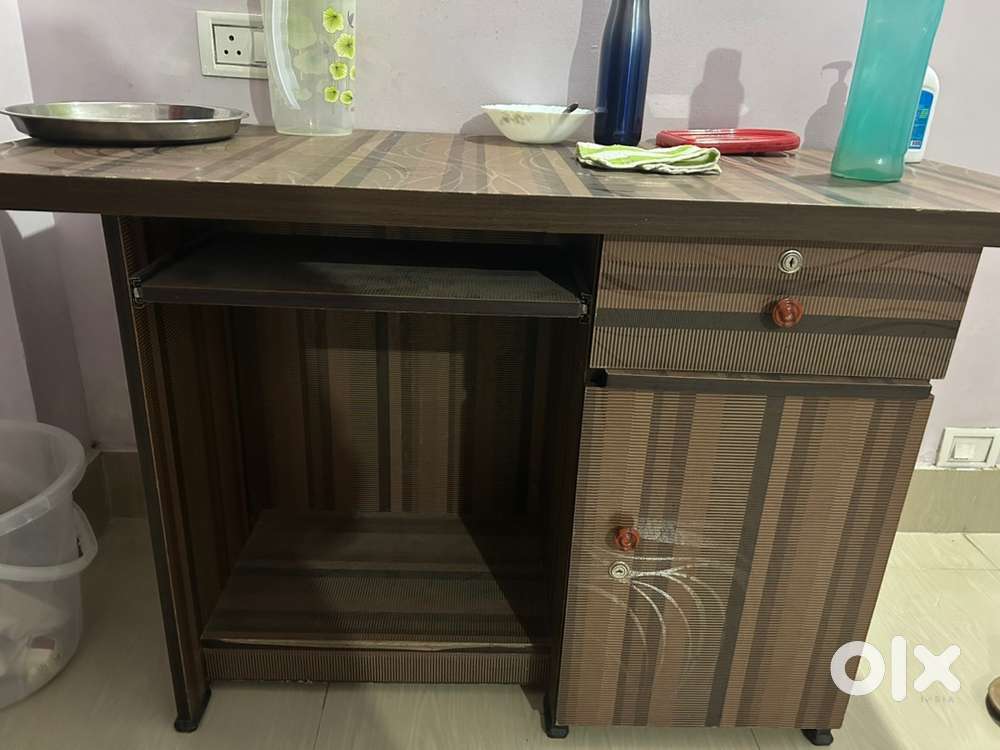 Very good quality study cum computer table and cloth holder