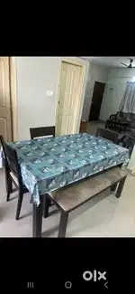 Home Center Dining Table+4 Chairs+1 Bench