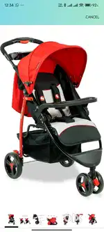 Fisher Price - Rover Stroller Cum Pram (Red)