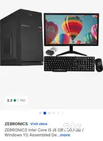 Zebronics pc 8Gb Ram 1Tb hdd