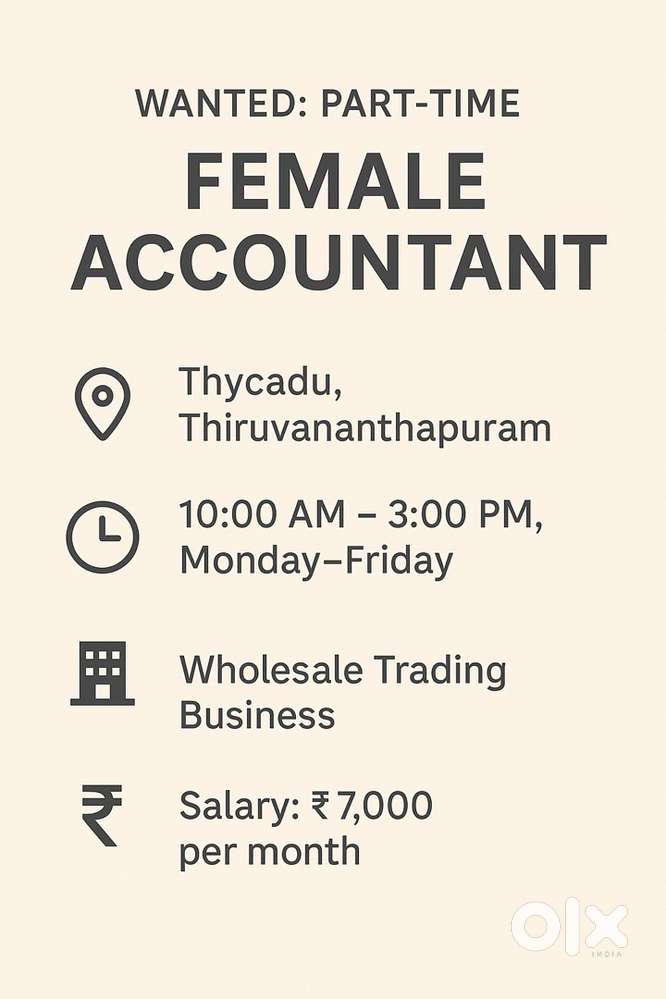 Female Accountant Part Time