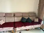 Double cushion 6 seater Sofa & Branded new Wardrobe with all keys