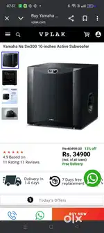 Yemha 10inch subwoofer sw300