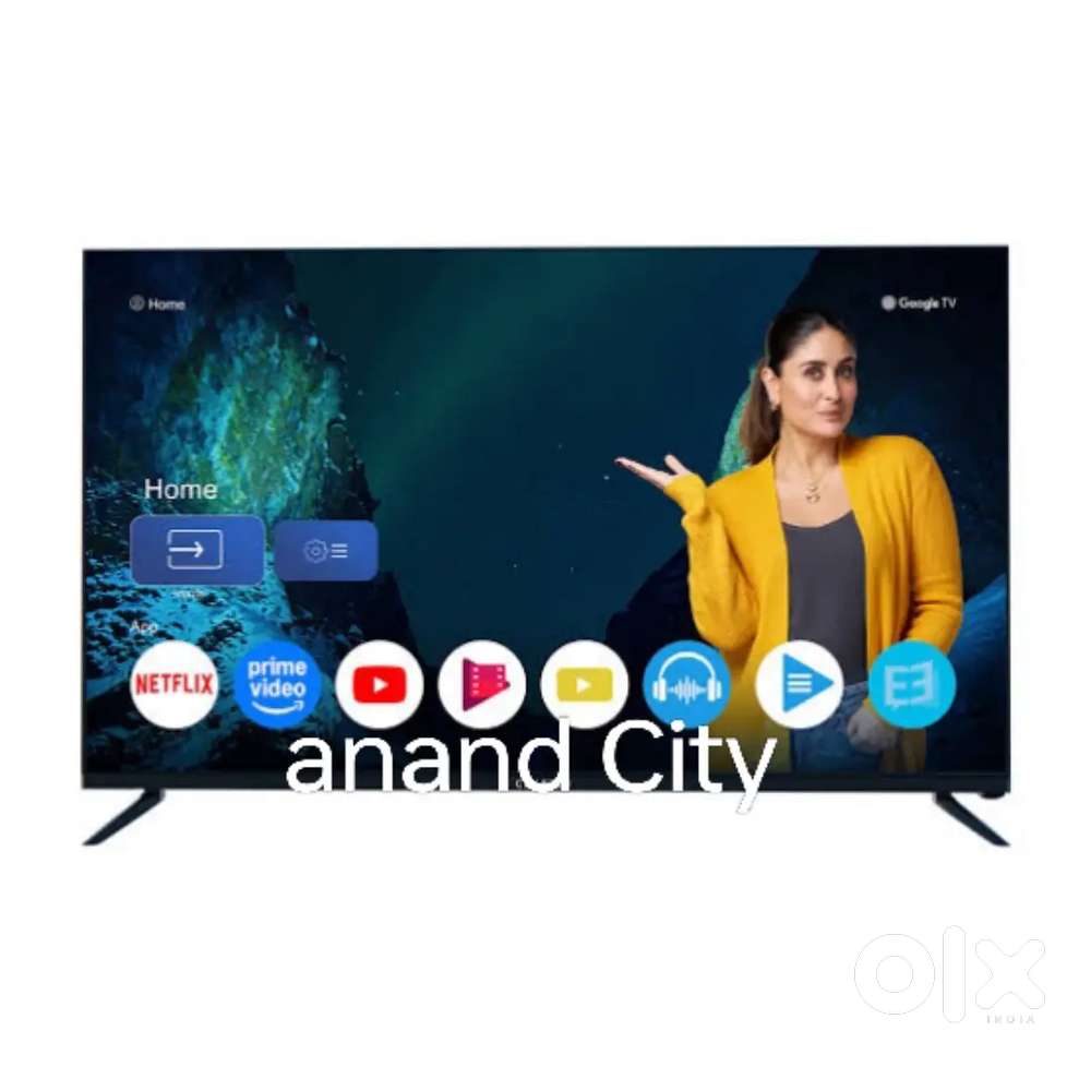 43 inch smart android frameless brand new led tv with 600 free channel