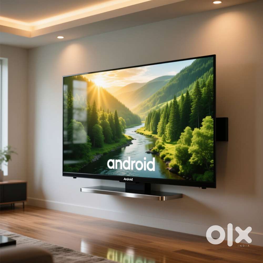 40 inch smart android frameless led tv with 600 channel free 9999