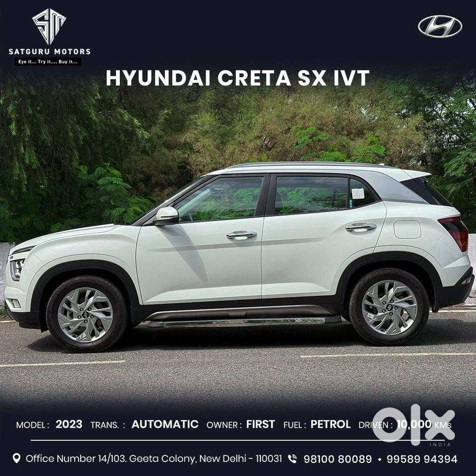 Hyundai Creta SX 1.5 Petrol CVT, 2023, Petrol