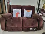 2 seater velvet sofa