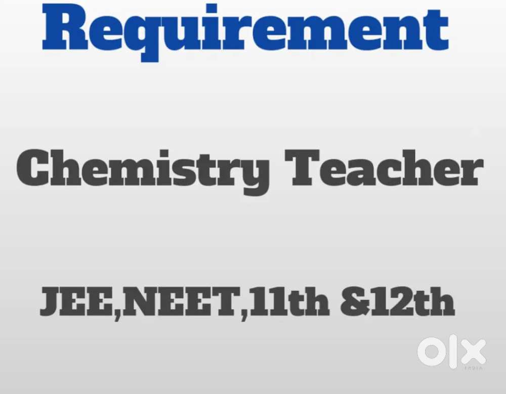 11th 12th chemistry teacher