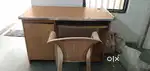 Wooden study table and chair combo