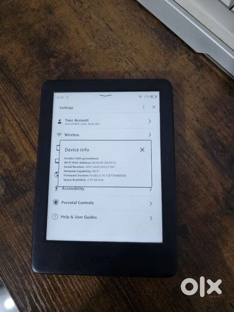 Kindle 10th Gen 4GB wifi