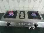 Steel Gas Stove TwoBrass  Burner