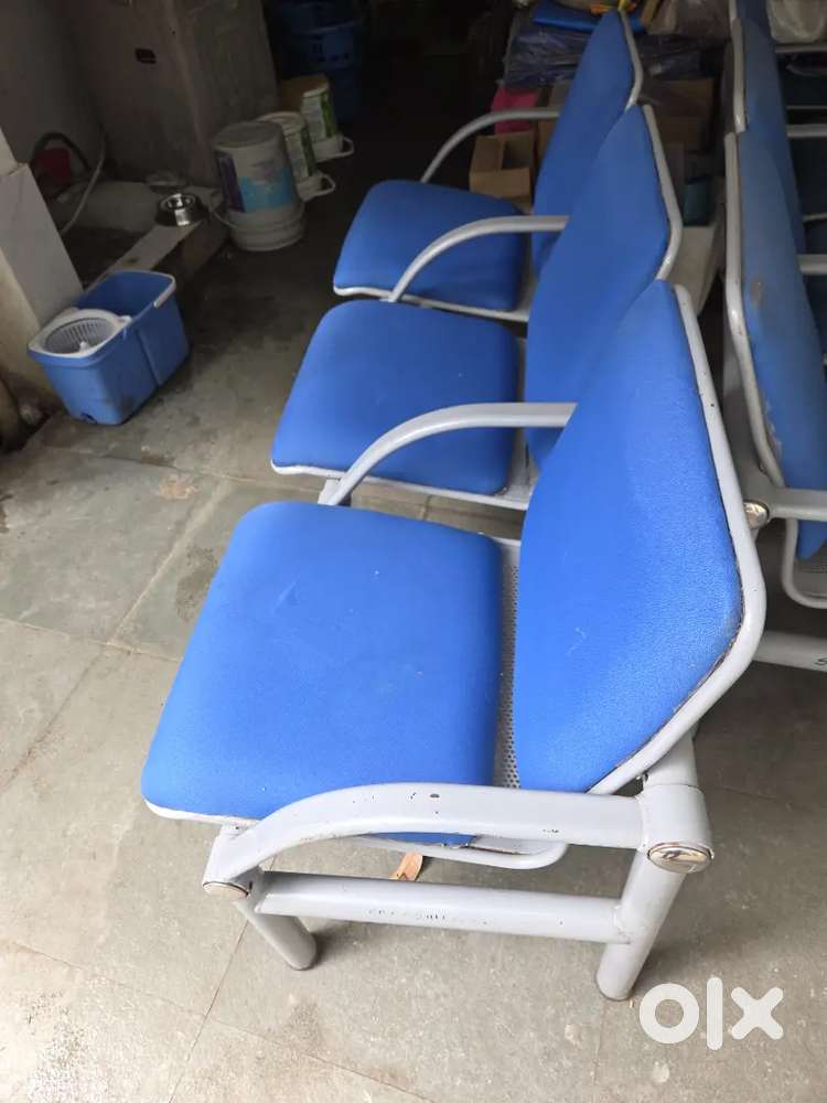 Heavy duty Metal Sofa For Office 3 seater.