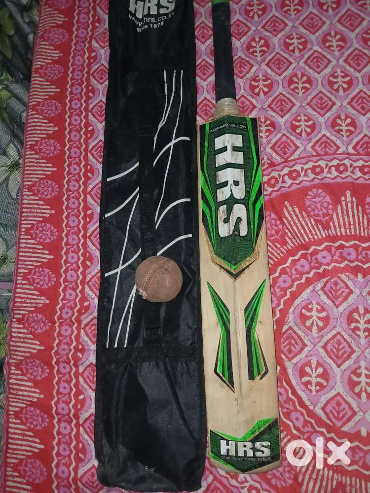 Cricket bat and ball