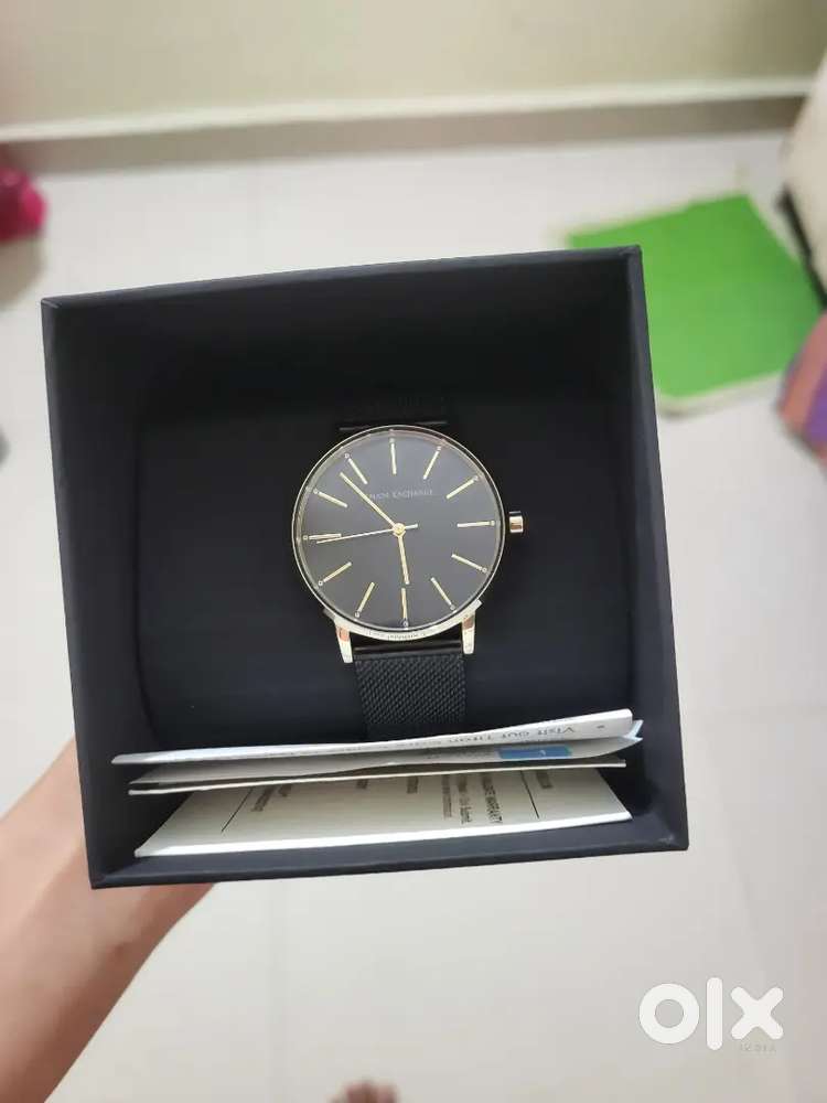 Armani Exchange Gold & Black Watch - AX5548